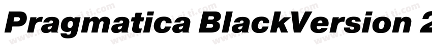 Pragmatica BlackVersion 2000字体转换